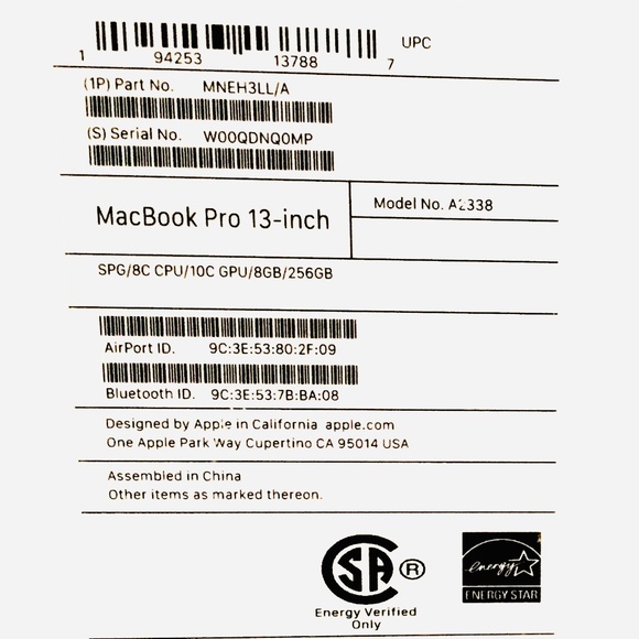 New Macbook PRO 13 inch Box Only - Picture 3 of 3